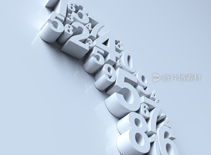 数字3 d背景